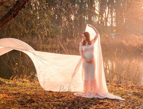 Une belle séance photo de maternité ensoleillée à Alost avec Jana !