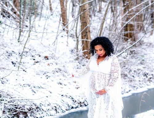 Een winter-wonderland fotoshoot in Vilvoorde met Catia!