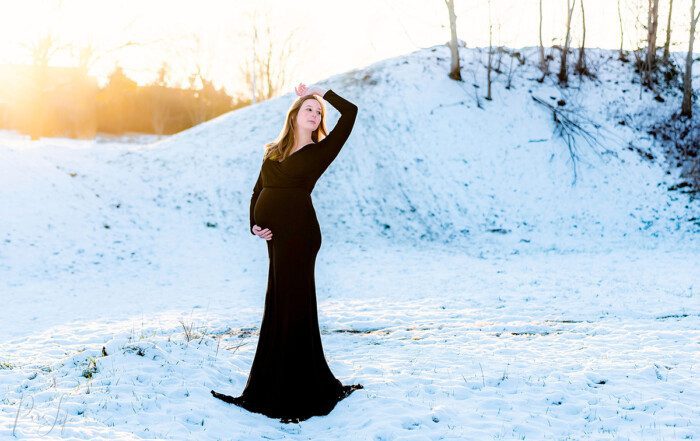 zwangerschap fotoshoot winter